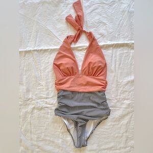 Halter One Piece Bathing Suit